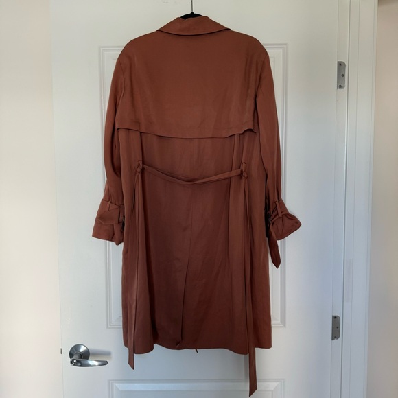 All Saints pink duster trenchcoat size xs - Picture 6 of 8